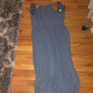 Gray/blue long dress